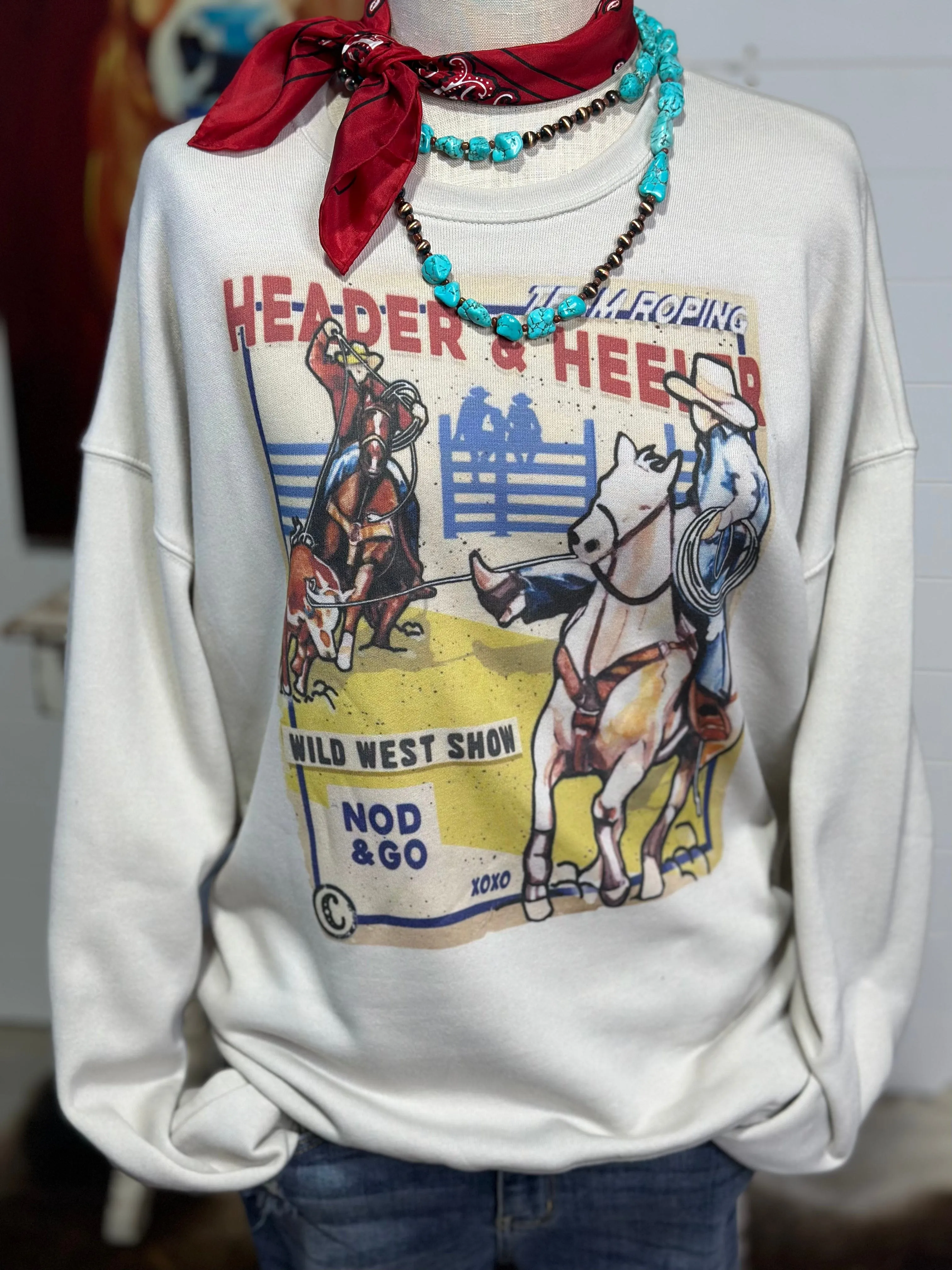 ** ReStOcK** The Team Roper Wild West Show Sweatshirt