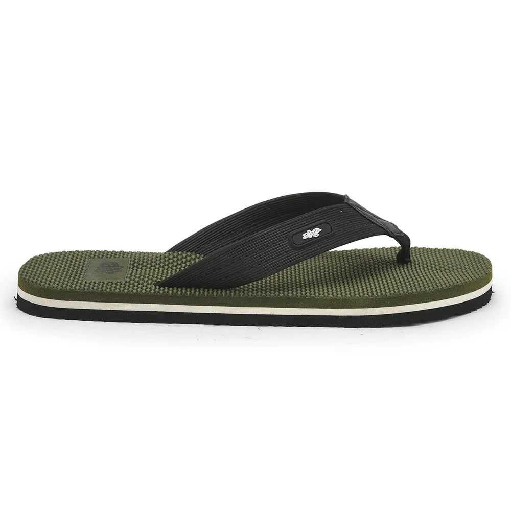 A-HA Casual Olive Green Flip Flop For Men JTN-03 By Liberty