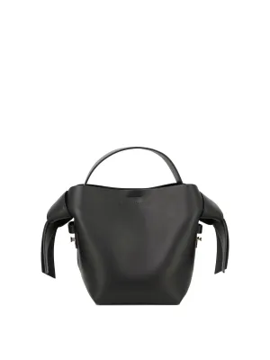 ACNE STUDIOS Luxurious Black Leather Top-Handle Shoulder Bag for Women - SS24