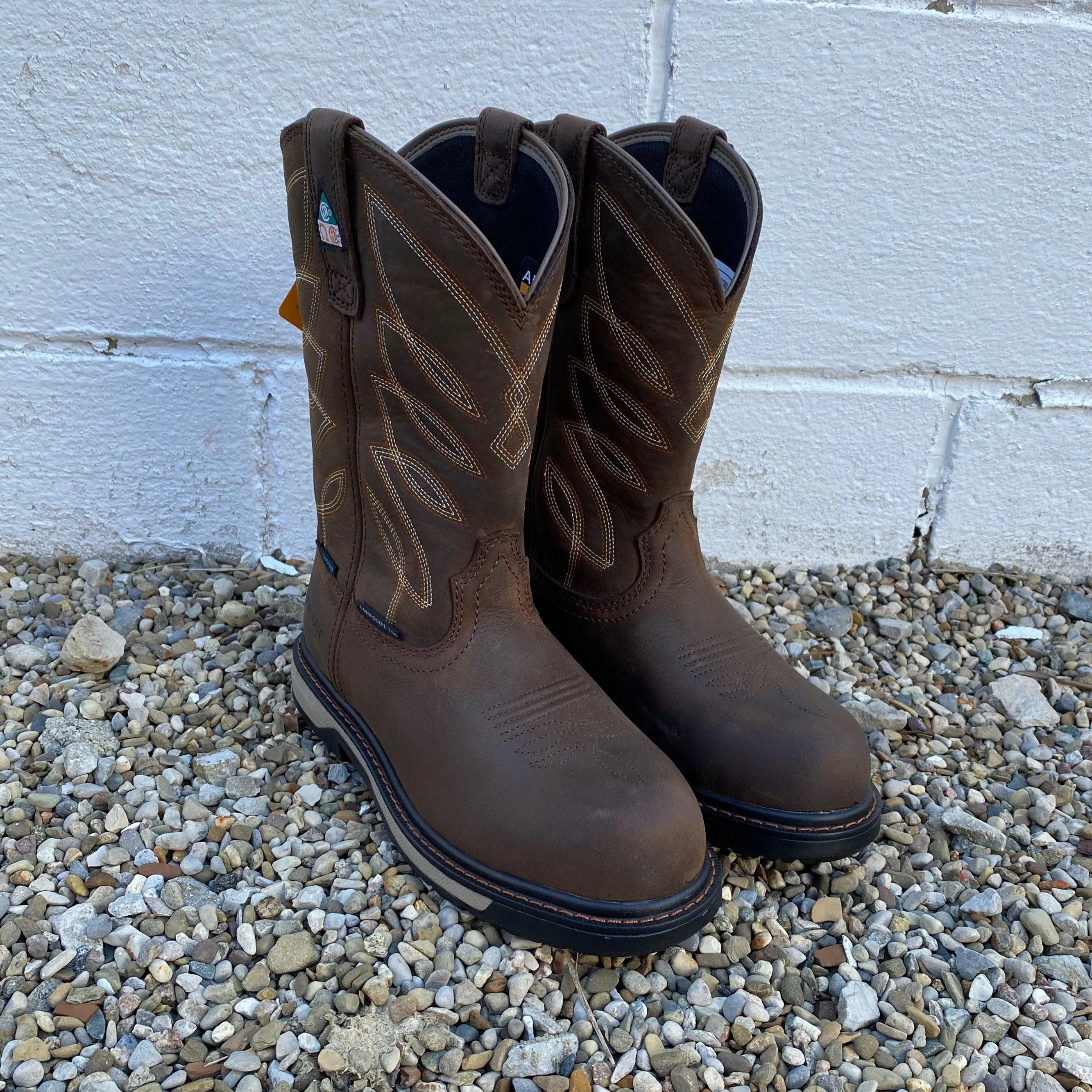 Ariat Women's Riveter CSA Waterproof Dark Brown Composite Toe Work Boot 10035774