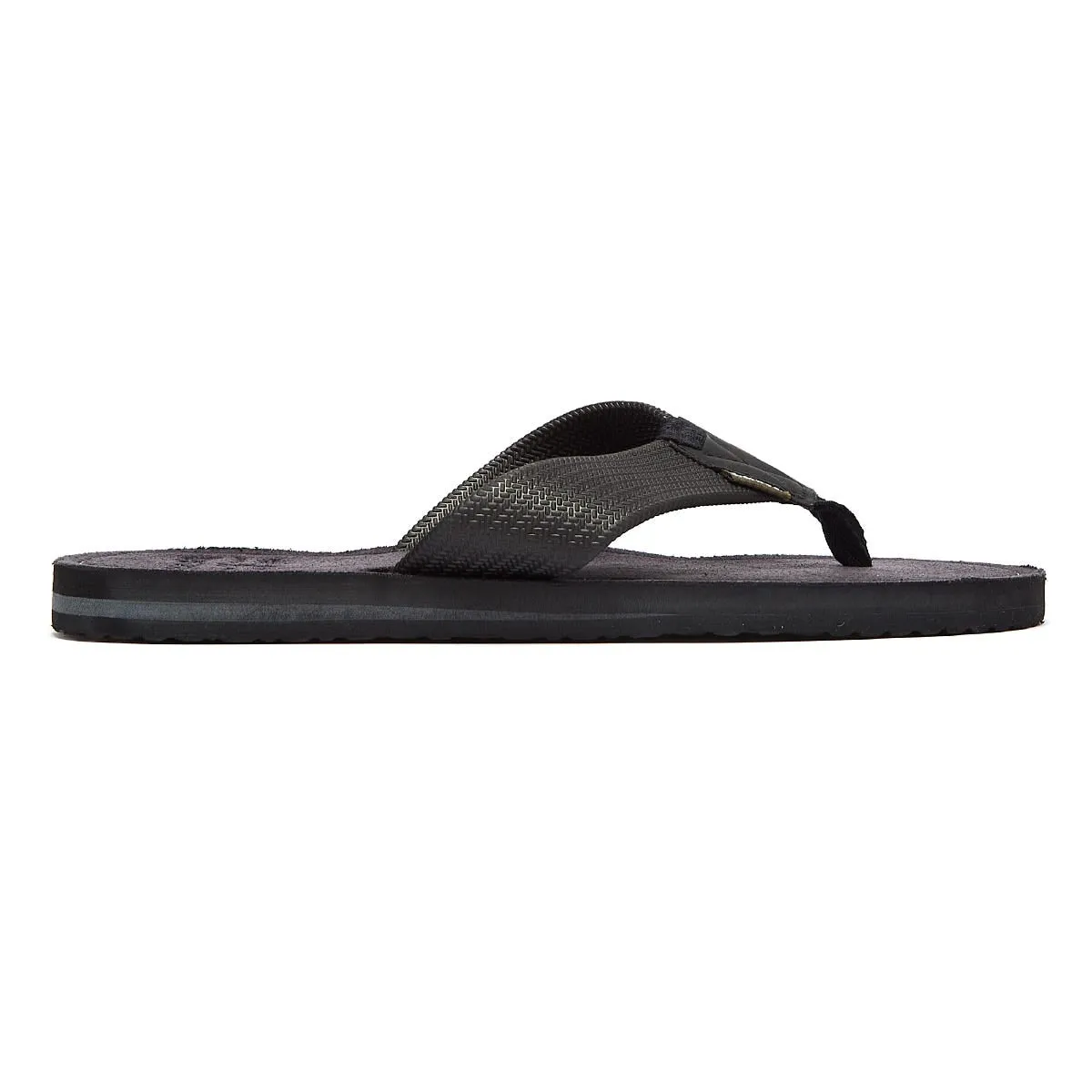 Barbour Toeman Mens Black Flip Flops