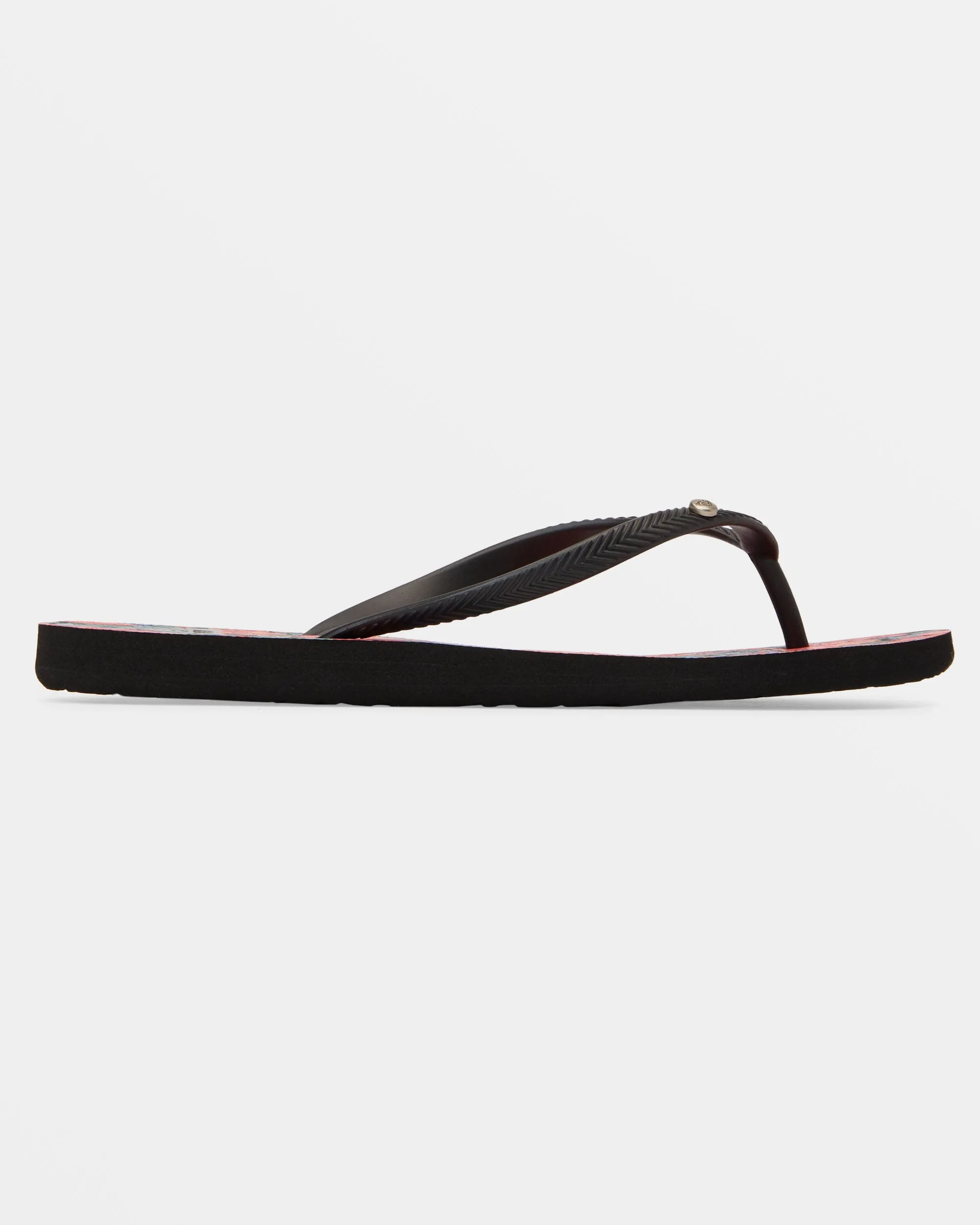 Bermuda Sandals - Black/Cactus Flower