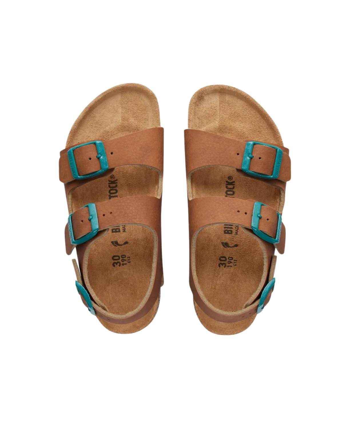 Birkenstock Kids Milano Birko-Flor Ginger Brown Sandals