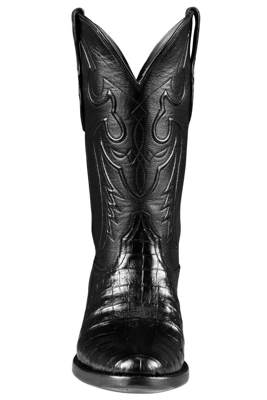 Black Jack Men's Select Caiman Belly Cowboy Boots - Black