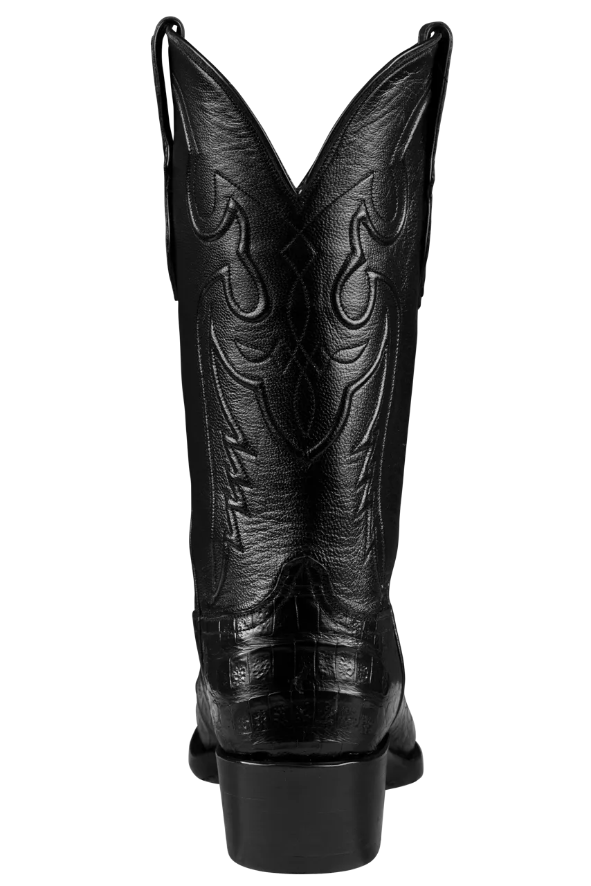 Black Jack Men's Select Caiman Belly Cowboy Boots - Black