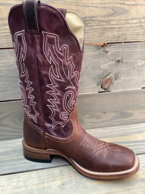 Boulet 6251 Ladies 13" BISON Faraon Magenta Wide Square Toe Boot