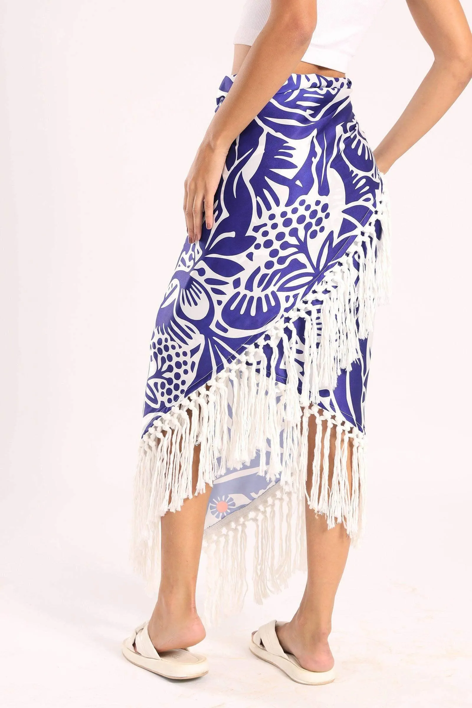 Cover Up Skirt with Fringes