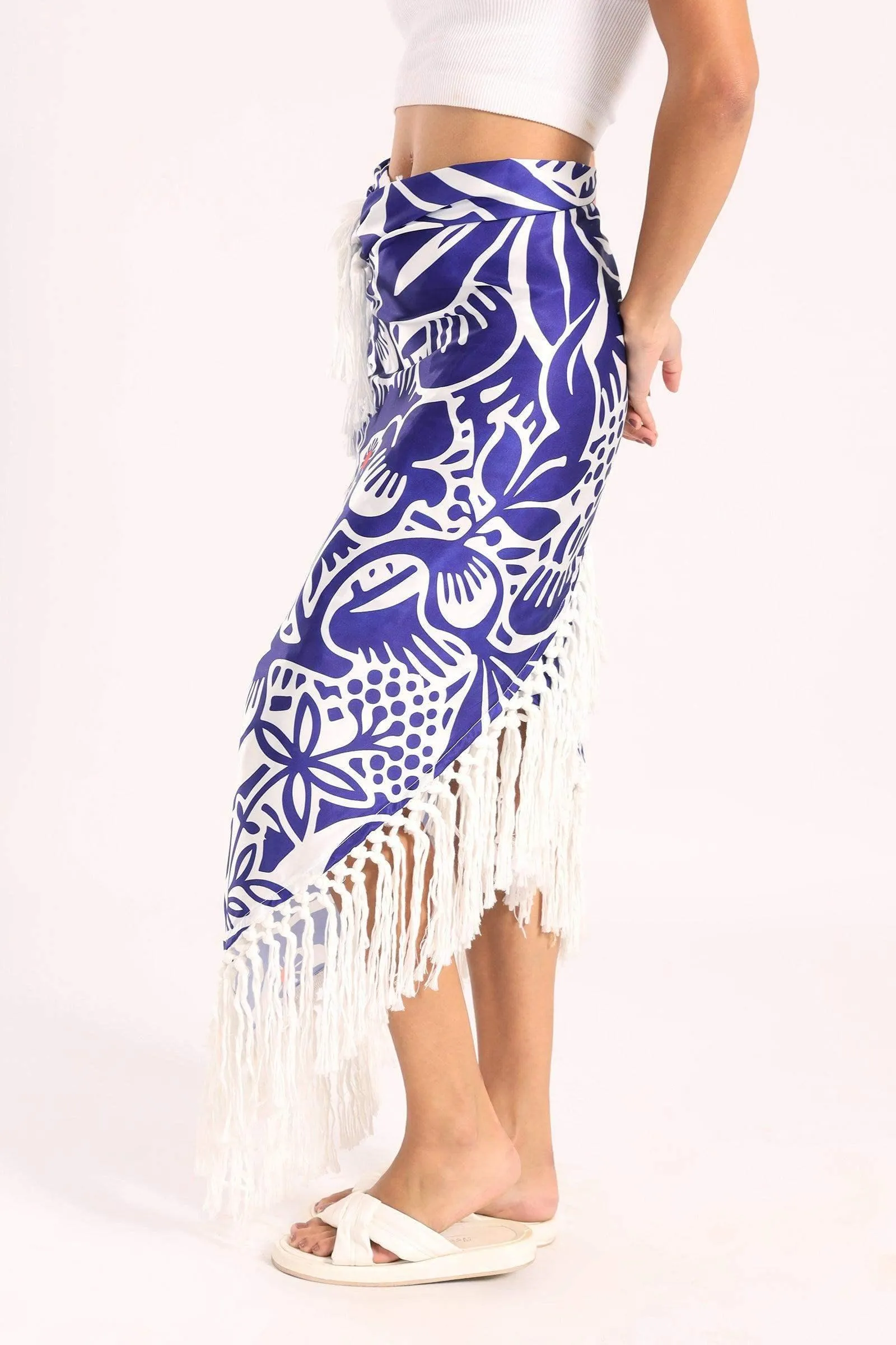 Cover Up Skirt with Fringes