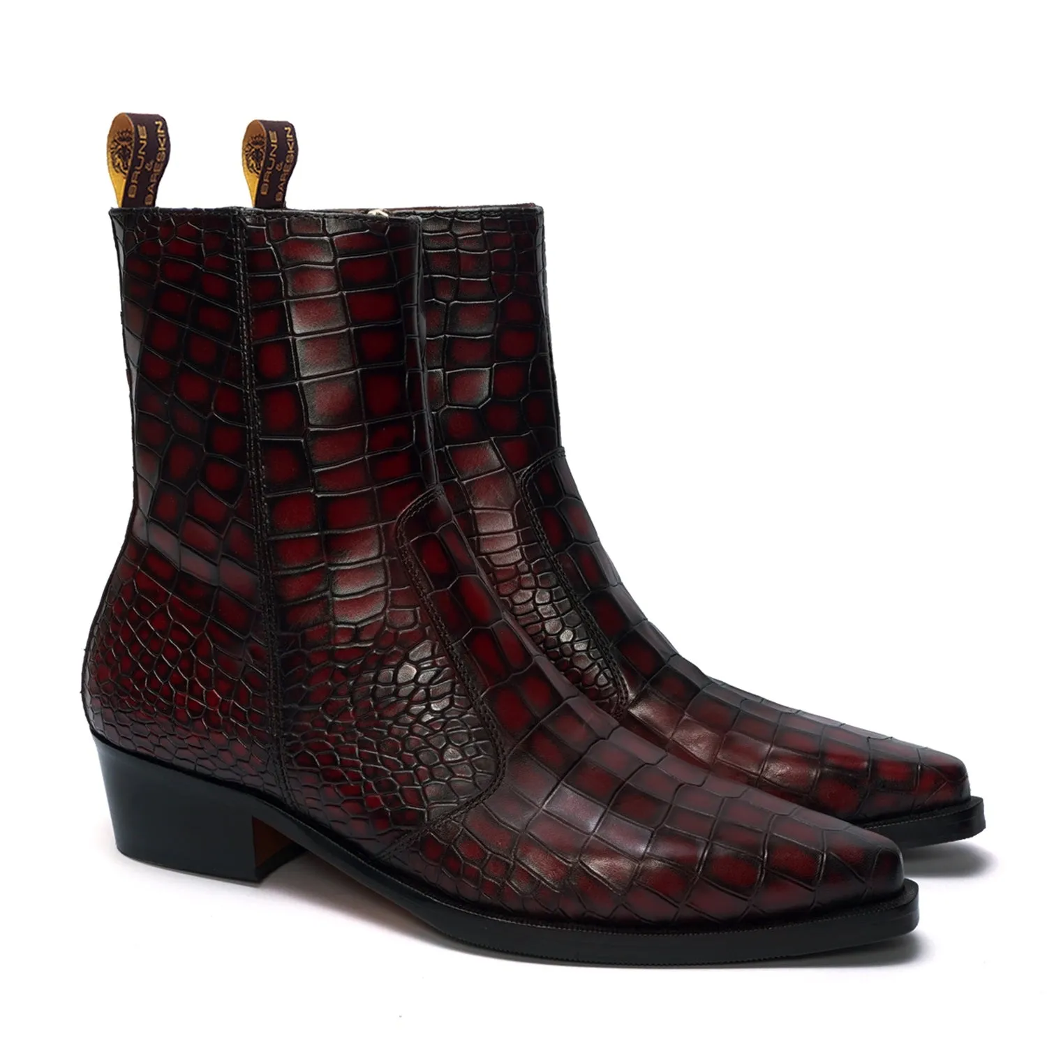 Cowboy Smokey Wine Chelsea Boot