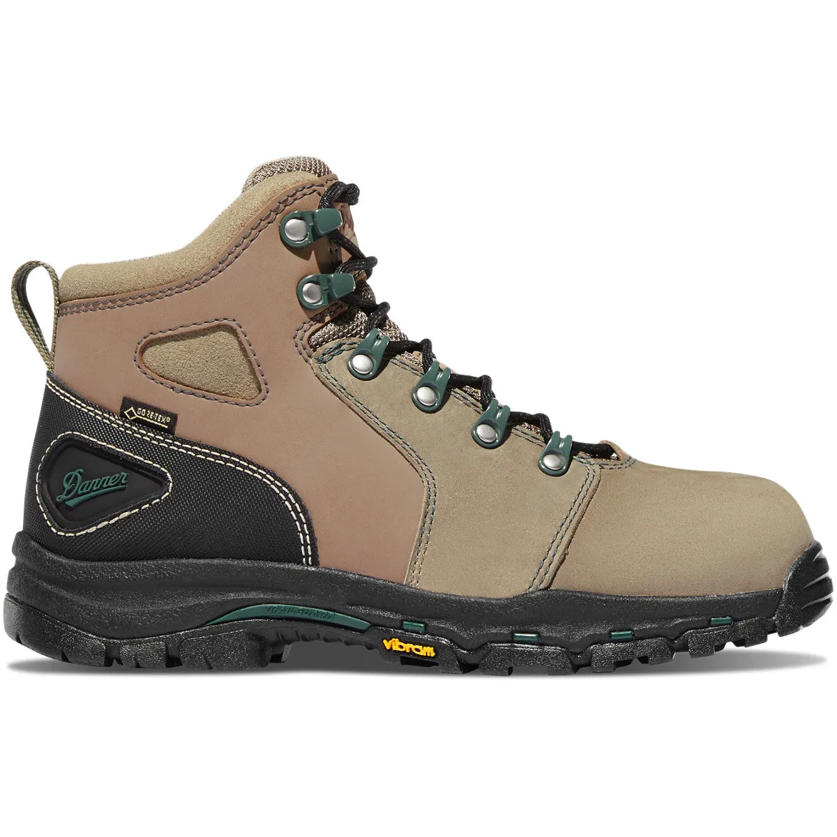 Danner Womens Vicious 4" Brown/Green Composite Toe  #13853