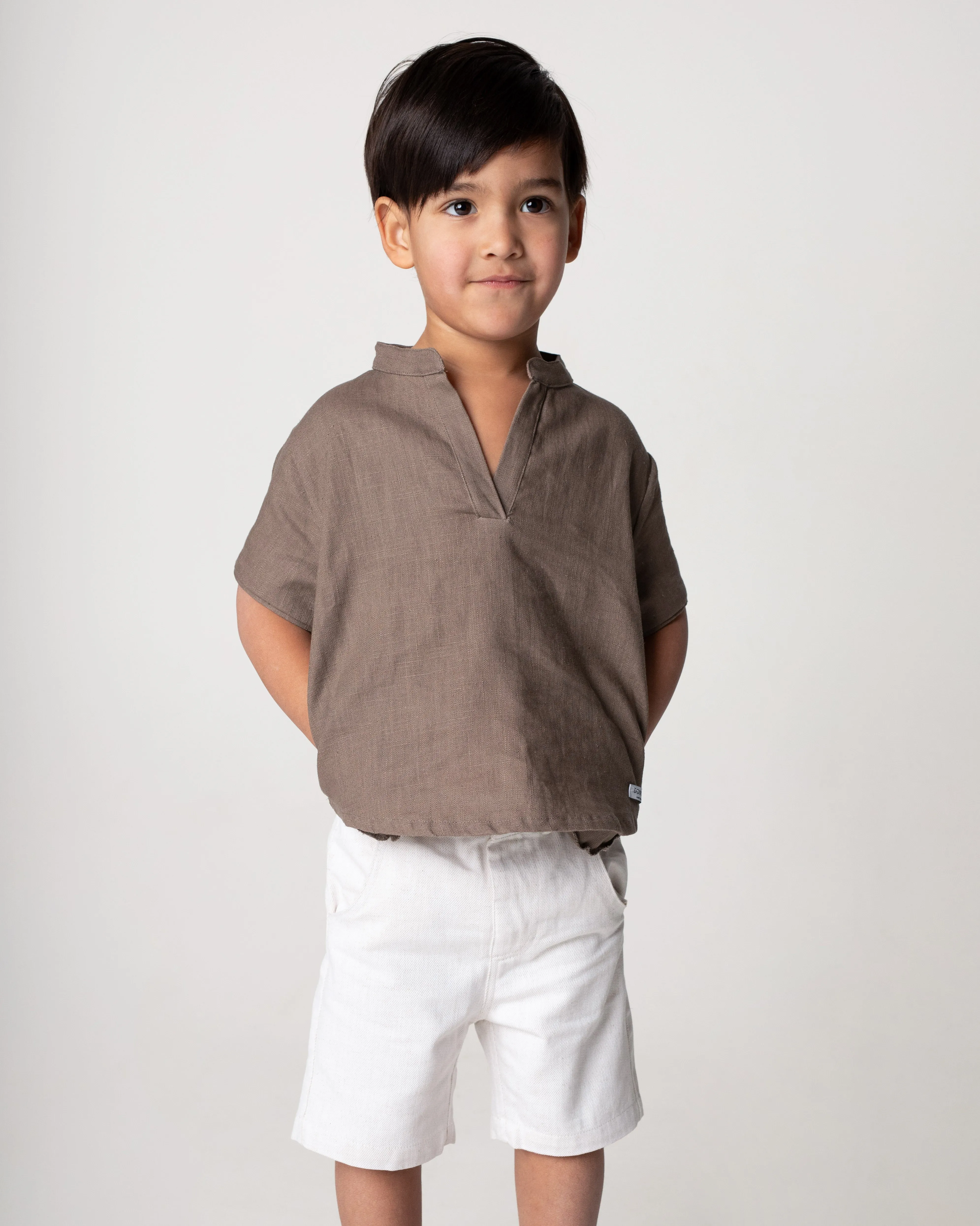 David Linen Shirt | Brown