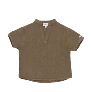 David Linen Shirt | Brown