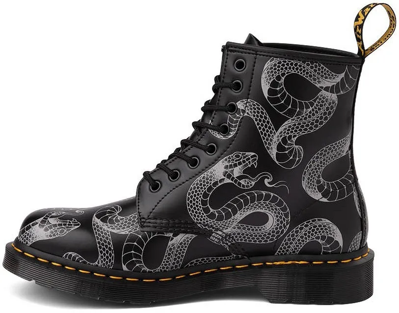 Dr. Martens 1460 Black Wild Serpent Smooth