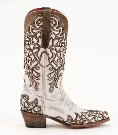 Ferrini Ladies Ivy Handcrafted Two Tone Cowboy Boots