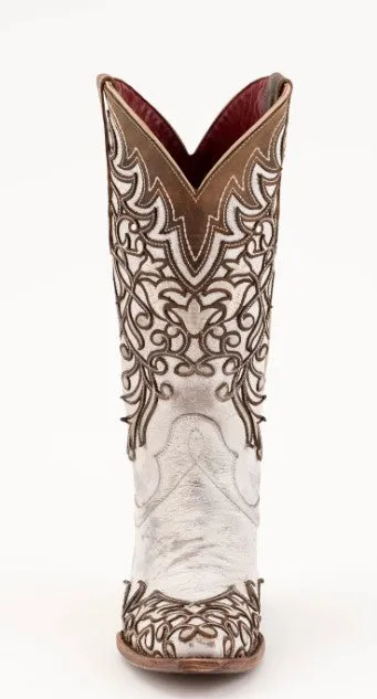 Ferrini Ladies Ivy Handcrafted Two Tone Cowboy Boots