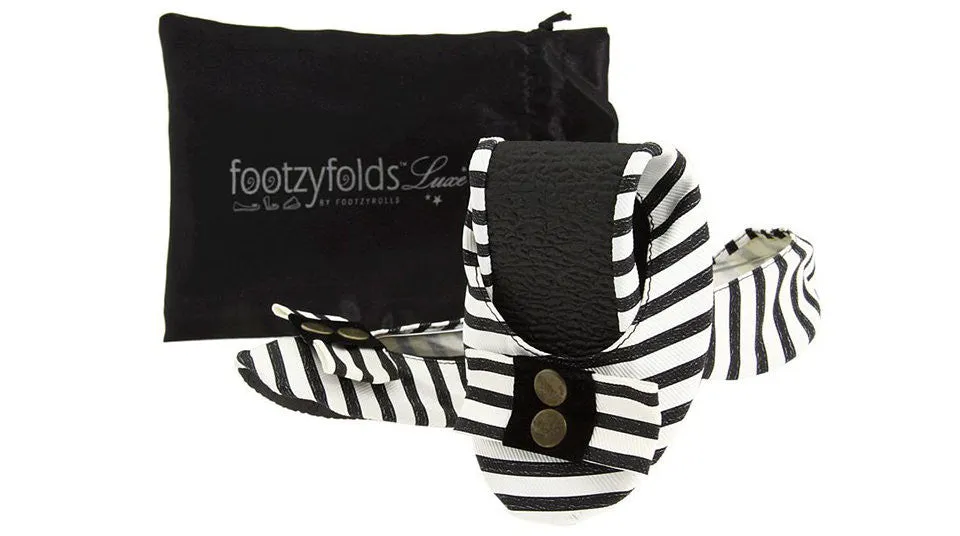 Footzyrolls Candy Striper Black