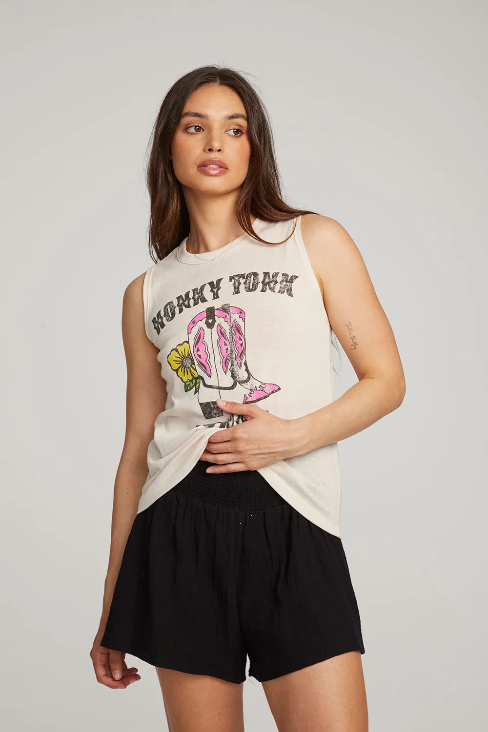 Honky Tonk Honey Muscle Tee