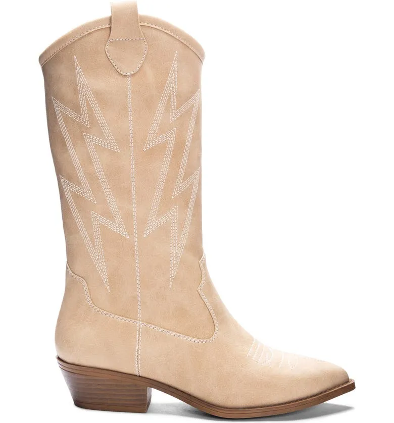 Josea Western Boot (Natural/Black)