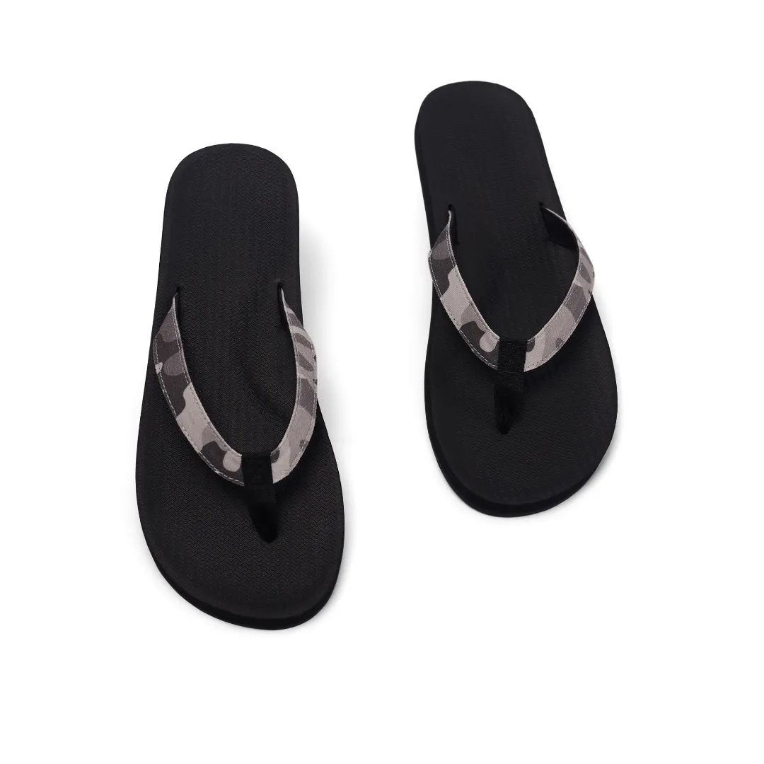 Men’s Flip Flops Camo - Black/White Camo