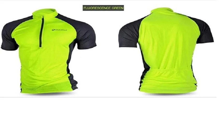 Nuckily Mycycology NJ601 Short Sleeves Cycling Jersey  - Neon Green