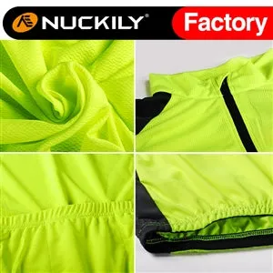 Nuckily Mycycology NJ601 Short Sleeves Cycling Jersey  - Neon Green