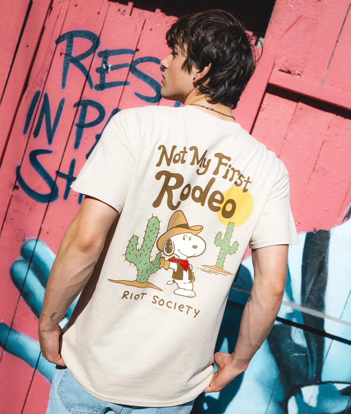 Peanuts Not My First Rodeo Mens T-Shirt