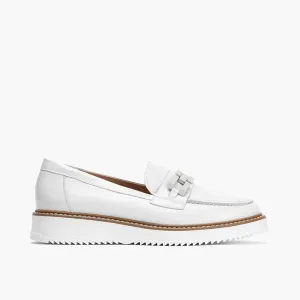 Pitillos Loafer White Patent Leather Buckle Slip On Glacial 5733 sale