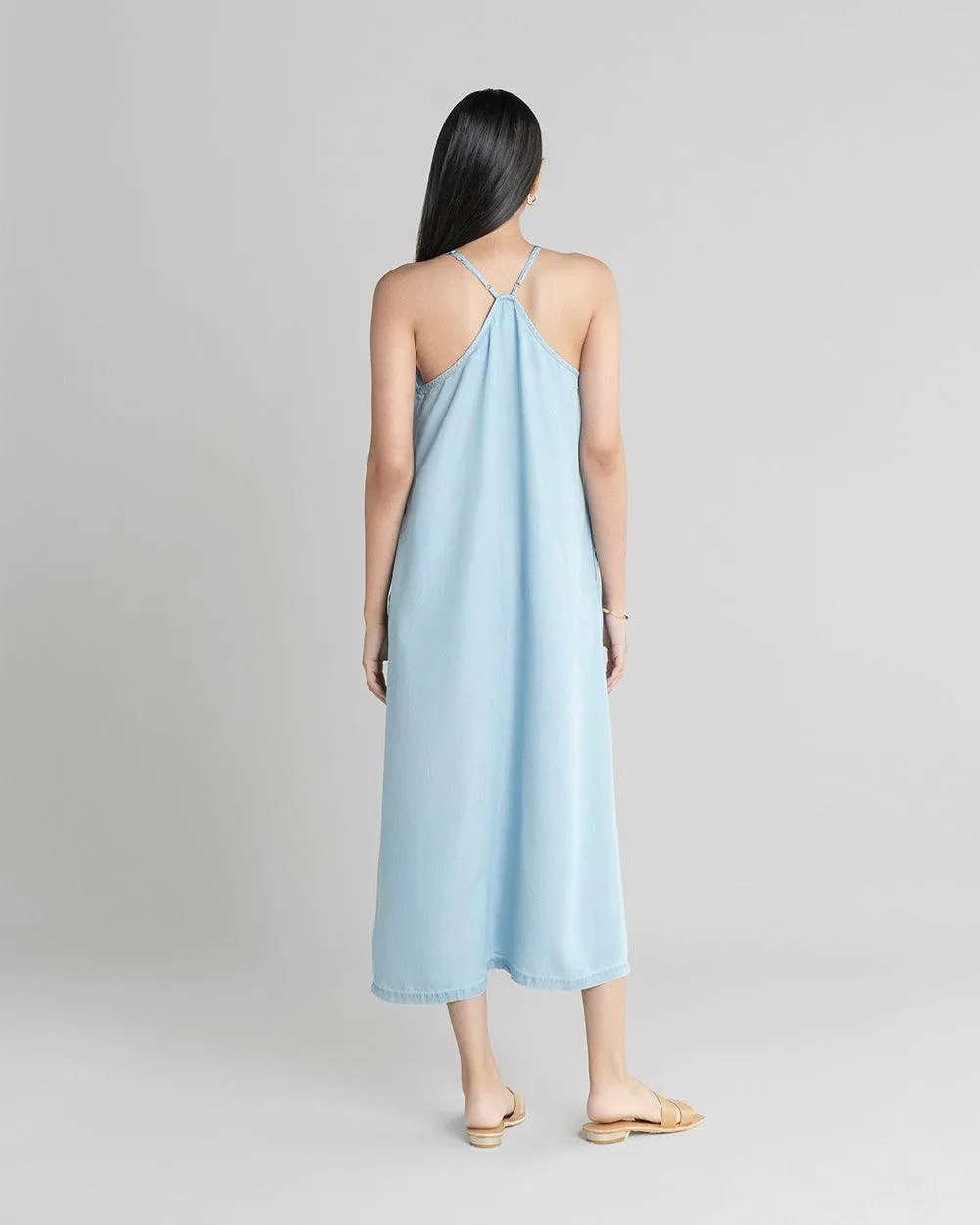 Reistor In the Mood for Love Denim Maxi Dress