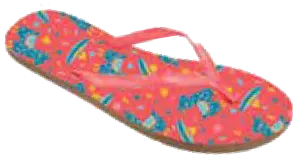 Sandals Ladies Flip Flop Bright Tropic Sandal, Coral