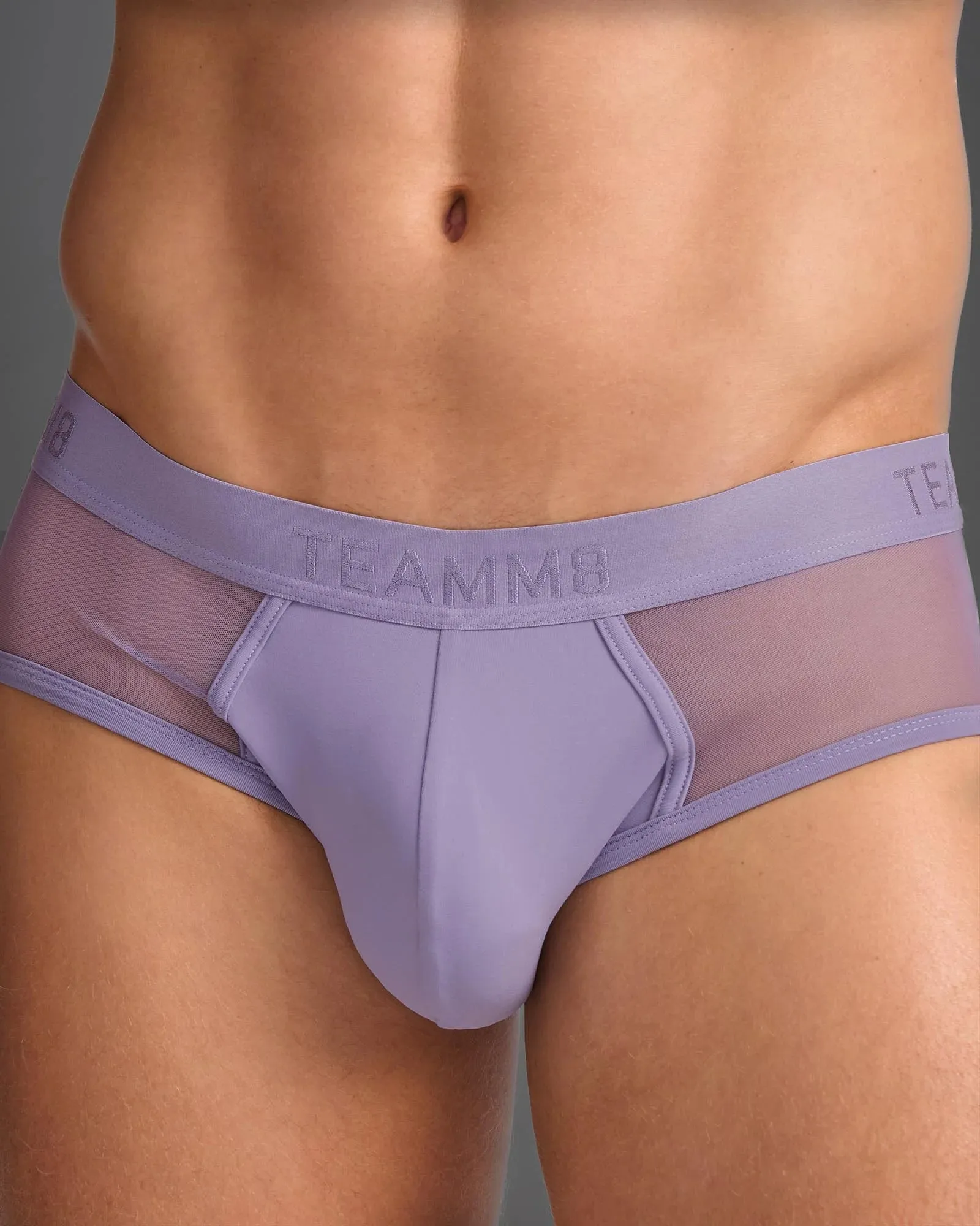 Teamm8 Score Sheer brief mesh lilac