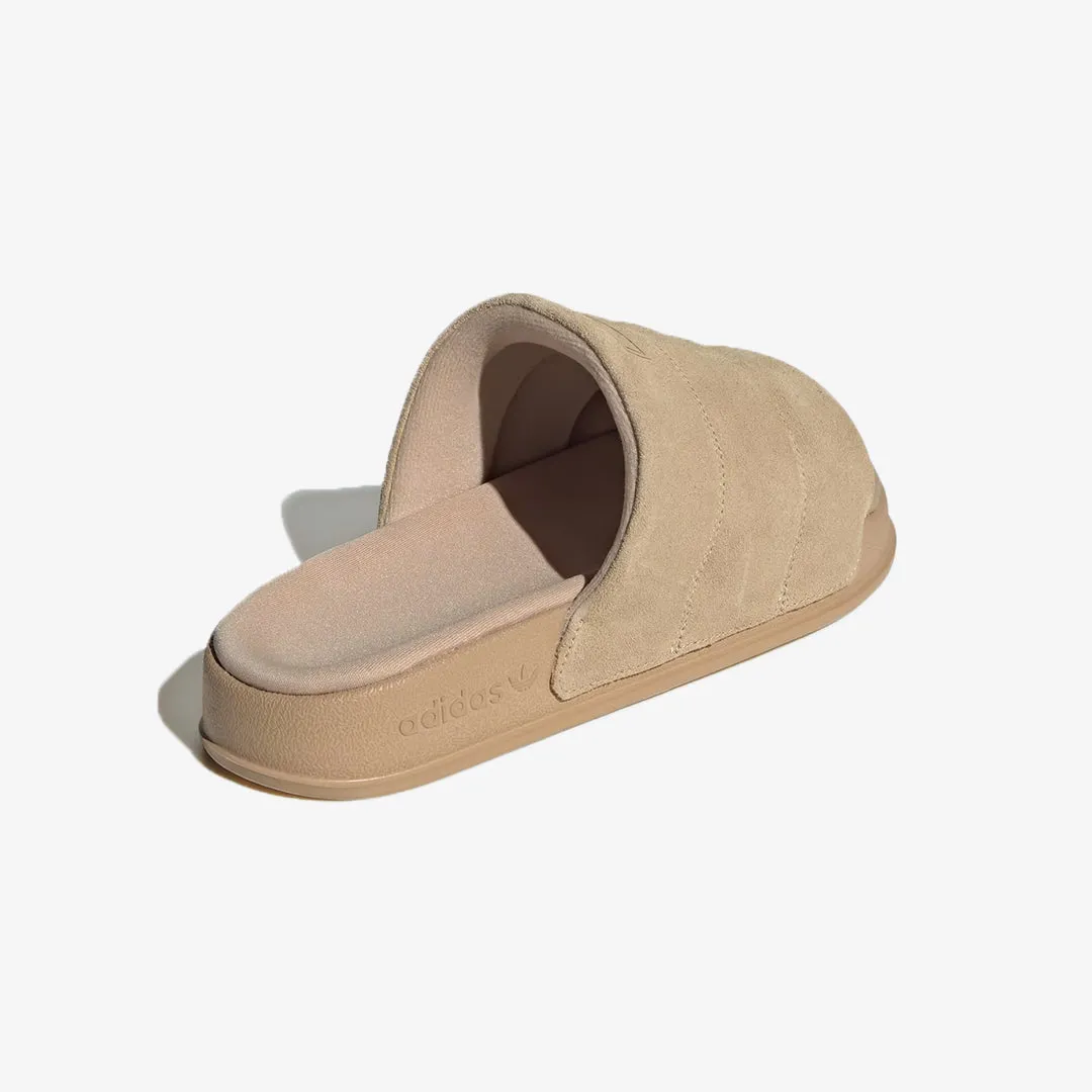 WMN'S ADILETTE ESSENTIAL SLIDES 'MAGIC BEIGE'